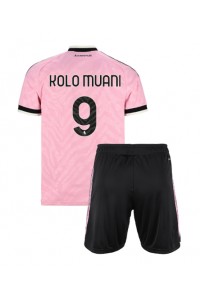 Juventus Randal Kolo Muani #9 Babyklær Borte Fotballdrakt til barn 2026-27 Korte ermer (+ Korte bukser)